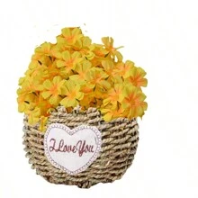 1 件美丽的人造洋甘菊、假雏菊、春季野花，用于派对装饰（花瓶无云）