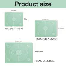 1pc Thickened Silicone Kneading Mat, Kitchen Dough Rolling Mat For Dumpling, Bun, Bread Baking And Pastry Making