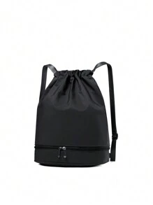 1pc 时尚简约舞蹈包独立鞋隔层单肩舞蹈练习芭蕾包新款舞蹈包运动瑜伽包独立鞋隔层轻便背包礼品袋时尚高端纯色搭配适合青少年日常使用舞蹈课甜美可爱背包 - 舞蹈雙肩包 - 查看 17