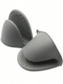 2 件/1 套厨房柔软硅胶耐热手套，适用于微波炉、烘焙、烹饪等，节日和派对厨房用具和设备，家庭和厨房必备品，方便整理