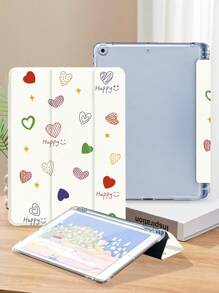 Heart Tablet Protective Case,Compatible With IPad 9.7/10.2/10.5/10.9/12.9/Pro 11, 10th Gen,Compatible With Samsung Galaxy Tab S6 Lite 10.4 Inch,Compatible With Tab,Soft Anti-Fall Protection,Smart Stand/Automatic Wake Up/Sleep