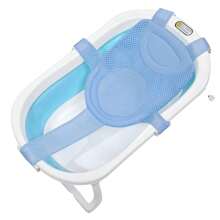 Alfombrilla De Soporte Para Asiento De Baño De Bebé Ajustable - Celeste - Ver 3