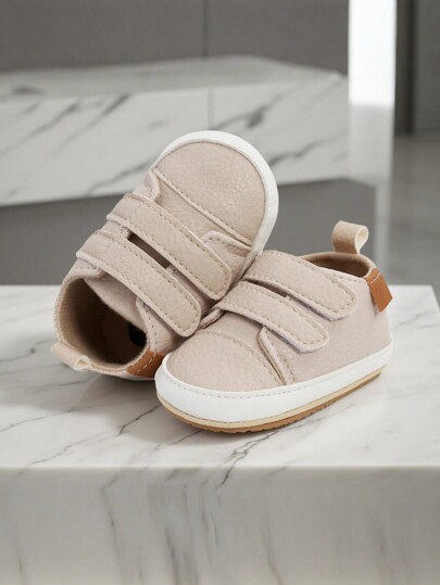 Infant Shoes Boys Girls Infant Sneakers Rubber Sole Toddler Crib First Walker Shoes