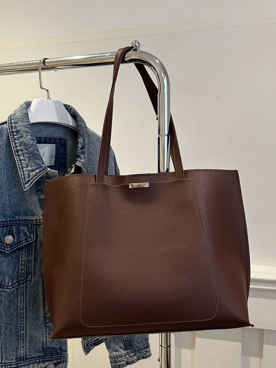 简约纯色奢华 PU 时尚潮流独特设计高端手提包