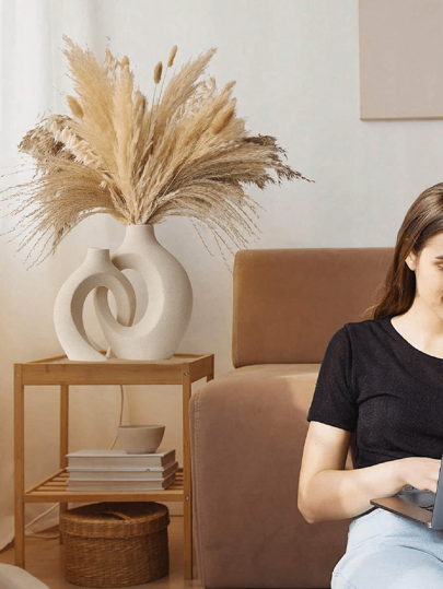 Creative Couple Series Home ation Vase, Combination Of Large Medium Size Indoor Tabletop Ornament, ation, Can Be In Four Seasons Birthday Graduation Room Flower Vase Glass view 7