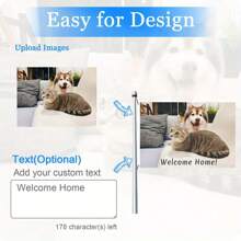 [Popular Choice] 1pc Customized Flag - Design Using Your Photos, Text And Logo, Any Size, Vibrant Colors, Durable Polyester, Great For Outdoor, Garden Decor, Bedroom Aesthetics, A Nice Gift For Boyfriend/Girlfriend, Mother's Day, Halloween, Christmas, Easter, Wedding Holiday Gift