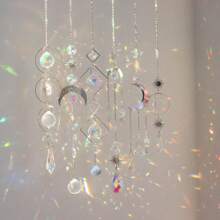 6pcs Crystal Sun Catchers, Suitable For Home, Garden, Party, Wedding Decoration, Can Also Be Used As Gifts For Christmas, Mother's Day, Valentine's Day