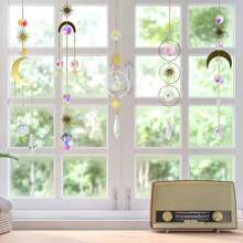 6pcs Crystal Sun Catchers, Suitable For Home, Garden, Party, Wedding Decoration, Can Also Be Used As Gifts For Christmas, Mother's Day, Valentine's Day