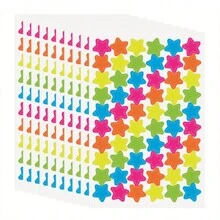 10-50 Sheets Colorful Diary Self-Adhesive Graffiti Stickers Scrapbook Albums Graffiti Stickers Student Notebook Decoration Heart Number Letter Dot Sticker ﻿