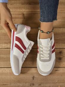 Damen Mode Lässig Sport Sneaker, weiche Sohle bequem atmungsaktiv Skaterschuhe
