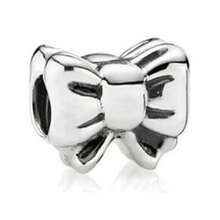 1 Stück Silbernes, süßes Tier, Schneeflocke, Liebesgeschenk für Mama am Valentinstag, Schleife, Hase, Rose, Überraschungsgeschenk passend für originalen Armband Charm, weibliches Email Handwerks Schmuckgeschenk - Silber - Übersicht 2