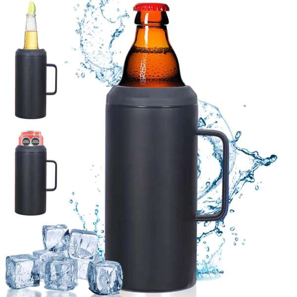 SHIXIONG 40oz Termo para Cerveza, Enfriador de Cerveza Portatil, Acero inoxidable 304 mantiene el frío y el calor durante 12 horas, Adecuado para el hogar, la oficina, acampar al aire libre