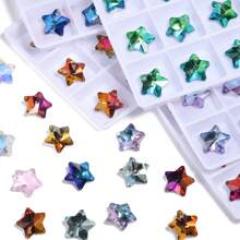 8 peças 13mm pingentes de cristal austríaco em forma de estrela encantos de cristal brilhantes de alta qualidade para fazer joias faça você mesmo colar exclusivo brincos acessórios suncather