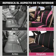 9 Pcs Car Seat Covers, Universal Seat Cushions Compatible With Airbags Accessories. Easy To Remove And Disassemble Easy To Clean. Comfortable And Breathable, Protect The Seat Easy To Become Beautiful. Universal Fit For Most Cars, Trucks, SUVs Or . - 玫紅色 - 查看 9