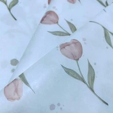 10/50/100 张 50*35 厘米郁金香花朵图案薄纸，适用于 DIY 工艺品、派对礼品包装、花束包装、鞋子和服装包装、情人节、教师节、感恩节、母亲节、婚礼、生日礼物等场景的装饰 - 粉紅鬱金香 - 查看 5