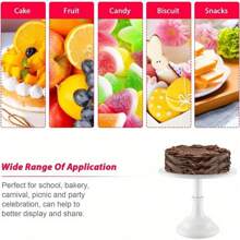 10 Inch Metal Cake Stand For Party & Wedding - Cupcake And Dessert Display, Centerpiece Of Your Event - White - View 6