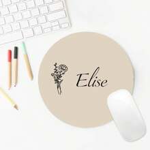 Personalized Office Decor Mouse Pad, Custom Name Mousepad, Custom Mouse Pad, Round Or Rectangle Mouse Pad, Coworker Gift, Home Office Decor Back To School