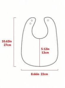momscare 3pcs/Set Random Baby Bibs With Cute Animal & Heart Patterns, Suitable For Valentine's Day