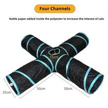 Cat Tunnel Pet Supplies Cat S T Pass Play Tunnel Foldable Cat Tunnel Cat Toy Breathable Drill Barrel For Indoor Loud Paper