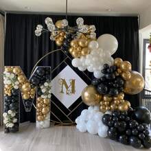 52/72 件多色乳胶派对气球 - 10/12 英寸圆形氦气球，适用于洗礼、婚礼、生日、主题派对装饰、圣诞节 - 彩色 - 查看 6