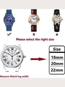1pc Samsung Galaxy Watch Strap 4/5/6/7Series Sports , Soft Silicone Strap Compatible With Galaxy Watch 5/Watch 4 40mm 44mm And Samsung Watch Strap 3 41mm/Gear 2 Wristband - Shiny Silver , 2 Sizes (20mm/22mm), Please Make Sure Your Watch Dial Size Before Purchasing! Smart Galaxy Watch6 Band