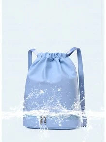 1pc 时尚简约舞蹈包独立鞋隔层单肩舞蹈练习芭蕾包新款舞蹈包运动瑜伽包独立鞋隔层轻便背包礼品袋时尚高端纯色搭配适合青少年日常使用舞蹈课甜美可爱背包 - 舞蹈雙肩包 - 查看 5