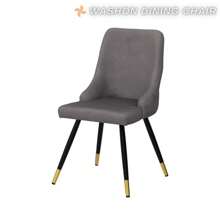 WAHSON OFFICE CHAIRS Pack Of 2 Dining Room Chairs Velvet Kitchen Chairs, Upholstered Chair With Metal Legs, Living Room Chair With Backrest, Button Tufted Armchair For Dining Room/Kitchen - Grey - View 7