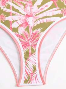 Frauen Sexy Spaghettiträger Blume Muster Bodycon Boho Strandkleid Badeanzug