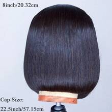 4*4*1 Lace Front Human Hair Wig Short Bob Wigs For Women 150% Density Straight Bob Wigs 4x1 Closure Bob Wigs Human Hair Pre Plucked Natural Hairline Wigs - Black - View 5