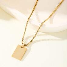 Collares personalizados para parejas de acero inoxidable con barra de identidad con nombre grabado con láser, regalo de aniversario