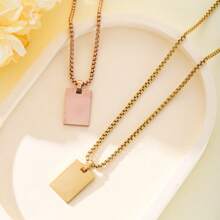 Collares personalizados para parejas de acero inoxidable con barra de identidad con nombre grabado con láser, regalo de aniversario