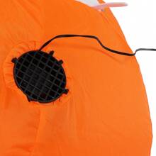 Fantasma inflable de Halloween, decoración de patio inflable de Halloween de 100 a 240 V con cuerdas de nailon para jardín, - Blanco - Ver 8