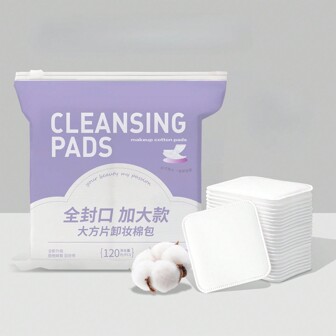 Almohadilla removedora de maquillaje de talla grande y gruesa, almohadillas faciales de limpieza cuadradas grandes para spa, uso profesional en salones de belleza