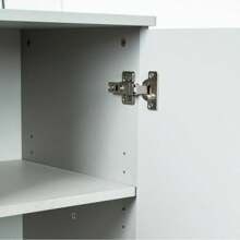 Sideboard Buffet Cabinet, Modern Accent Cabinet With 4 Door, Entryway Cabinet With Storage For Living Room, Dinning Room,Gray