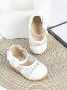 1 Pair Girls Comfortable Flat Shoes, Cute Infant Toddler Walking Shoes, Fashion Outdoor Indoor Flat Soft Sole Walking Shoes For Young Girls