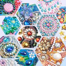 1PC 5D Special Shaped Diamond Painting Kit - Charming Goddess Design, Unique Crystal Rhinestone Diamond Art Set For Beginners And Adults, Perfect For Home Wall Decor And Holiday Gifts - Coffee Brown - View 9