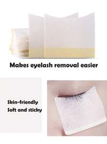 140pcs Eyelash Extension Removal Pads, Eyelash Cleansing Brushes And Nano Cleaning Swabs Set, Multi-Functional False Eyelash Application Tools