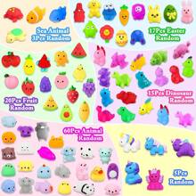 118Pcs Mochi Squishy Toys, Kawaii Squishies, Mini Fidget Toys Bulk , Party Favors Class Prizes Valentines Day Easter Egg Fillers, Christmas Goodies Bag Stuffers (Random)