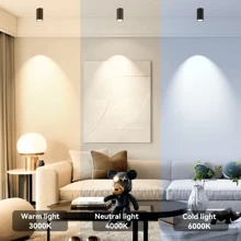 CANMEIJIA 85-265V Recessed Ceiling Spotlight, Aluminum Alloy Downlight, GU10 Ceiling Light, Replaceable Bulb, Suitable For Ceiling/Living Room/Hallway/Bedroom/Entryway/Kitchen/Exhibition Hall/Reading Room/Dining Room/Patio/Bar/Cafe/Restaurant/Store - GU10 Lamp Holder (rated Maximum Power 50W) - View 4