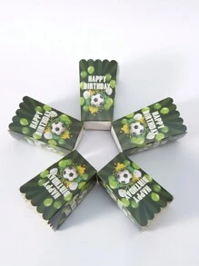 10/24 hộp đựng đồ ăn mừng sinh nhật bóng đá, hộp đựng khoai tây chiên, cốc đựng bỏng ngô, xô đựng bỏng ngô, đồ trang trí tiệc sinh nhật và hộp đựng đồ ăn nhẹ cho đêm xem phim, thích hợp cho hộp đựng đồ ăn trưa, tiệm bánh, nhà hàng burger - Nhiều màu - Xem 4