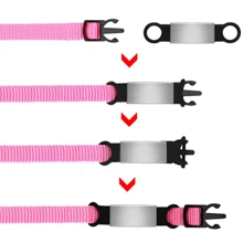 Custom Cat Dog ID Personalized Pet Collar Tag Engraving Charm Name Pendant Bone Necklace Puppy Key Ring Silicone Stainless Steel Pet Accessories