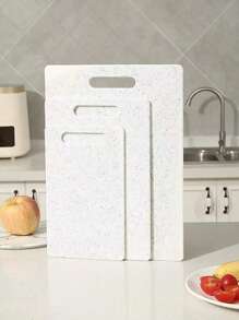 1PC大理石砧板加厚砧板切肉板厨房准备板熟食/生食分离家用水果砧板准备板塑料砧板，家庭切菜水果厨房用品 - 彩色 - 查看 9