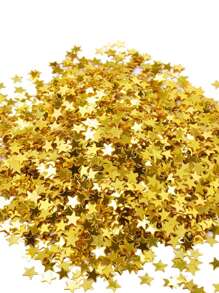 3000 pezzi Coriandoli a forma di stella glitterati, dorati, metallici, per decorazioni di matrimoni, compleanni, baby shower, festival, feste, forniture per feste