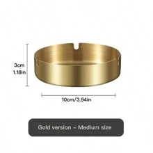 1/2/10pcs Customized Stainless Steel Windproof Ashtray, Personalized Gifts For Men, Customized Store Or Brand Ashtray With Custom Text/Pattern