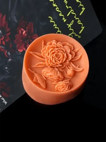 Moule en silicone de fleurs de pivoine pour savon, bougies et artisanat en résine - outil de moulage de plâtre aromatique DIY - idéal pour la décoration d'intérieur et les cadeaux