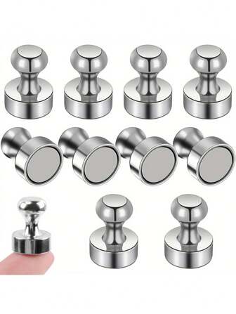 5/10/20pcs Multi-Function Heavy Duty Magnets, Suitable For Home, Office, Whiteboard And Refrigerator - Metal Structure