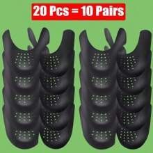 20Pcs Sneakers Anti Crease Protector Wrinkled Fold Shoes Support Toe Cap Sport Ball Shoe Head Stretcher Extender Shoe Protection - Dark Grey - View 2
