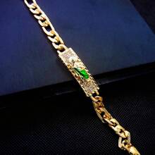 1pc Elegant And Casual Fashion Saint Jude Decorated Bracelet With Rhinestones Suitable For Women's Daily Wear