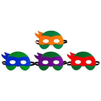 Anime Figures Teen Mutant Turtles Felt Masks Kawaii Toy With Elastic Rope Party Cosplay Props For Halloween Party Decoration Accessories A Christmas And Birthday Gift For A Friend