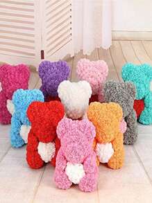 50/100/200pcs Mini Foam Roses Heads, PE Foam Fake Rose Heads For DIY Wedding Flowers, DIY Bear Wedding, Home Decor, DIY Crafts, Party, Holiday, Valentine's Day Decoration